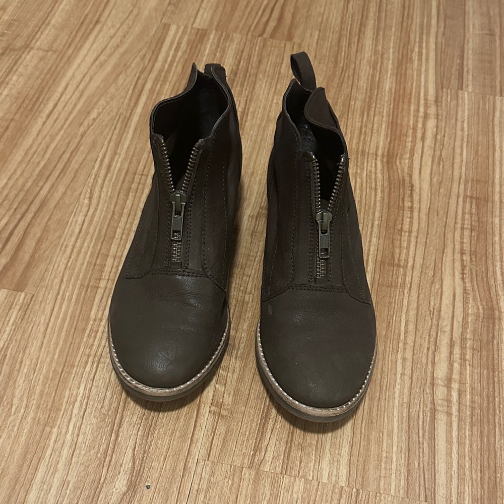 Brown Leather Ankle Boots